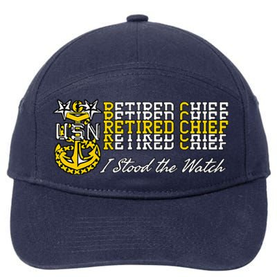 Master Chief Retired I Stood The Watch 7-Panel Snapback Hat