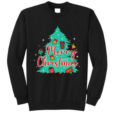 Merry Christmas Retro Christmas Tree Santa Claus Xmas Goodies Groovy Plus Size Sweatshirt