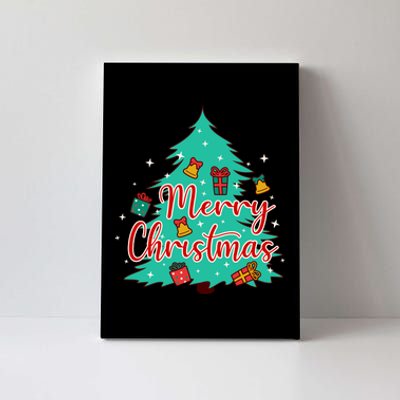 Merry Christmas Retro Christmas Tree Santa Claus Xmas Goodies Groovy Plus Size Canvas