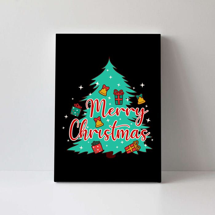 Merry Christmas Retro Christmas Tree Santa Claus Xmas Goodies Groovy Plus Size Canvas