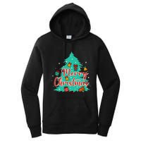 Merry Christmas Retro Christmas Tree Santa Claus Xmas Goodies Groovy Plus Size Women's Pullover Hoodie