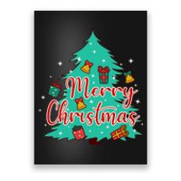 Merry Christmas Retro Christmas Tree Santa Claus Xmas Goodies Groovy Plus Size Poster