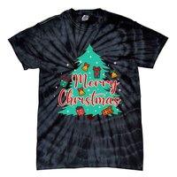 Merry Christmas Retro Christmas Tree Santa Claus Xmas Goodies Groovy Plus Size Tie-Dye T-Shirt