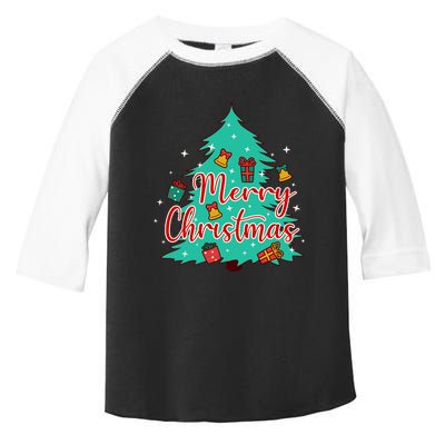 Merry Christmas Retro Christmas Tree Santa Claus Xmas Goodies Groovy Plus Size Toddler Fine Jersey T-Shirt