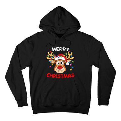 Merry Christmas Reindeer Xmas Family Hoodie