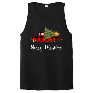 Merry Christmas Red Truck Christmas Tree Gift PosiCharge Competitor Tank