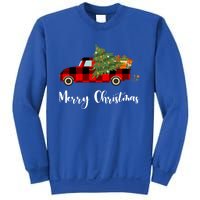 Merry Christmas Red Truck Christmas Tree Gift Sweatshirt