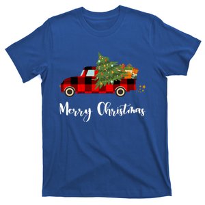 Merry Christmas Red Truck Christmas Tree Gift T-Shirt