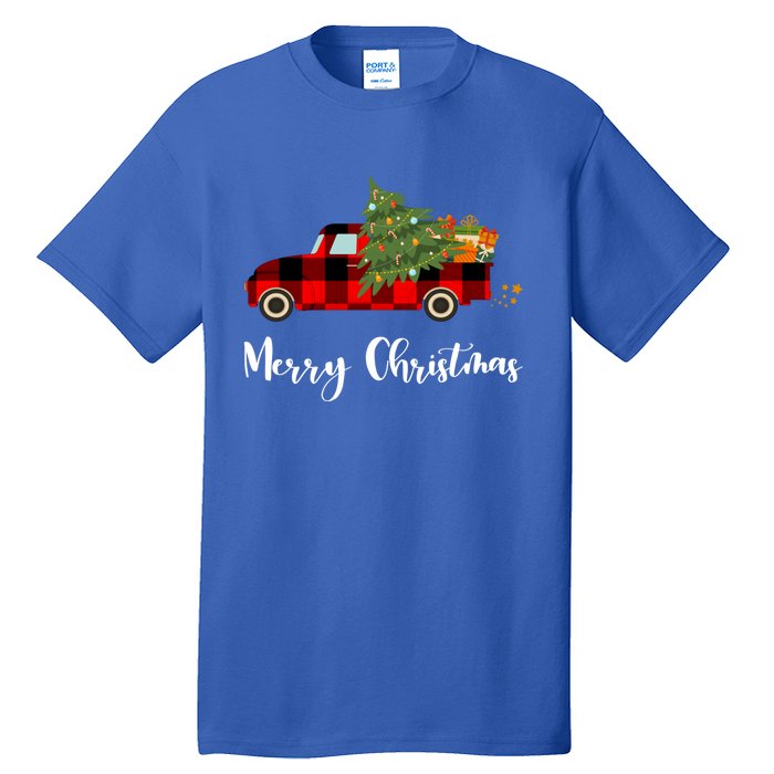 Merry Christmas Red Truck Christmas Tree Gift Tall T-Shirt