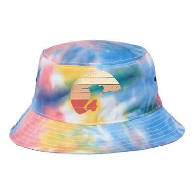 Mountain Climber Retro Sunset Tie Dye Newport Bucket Hat