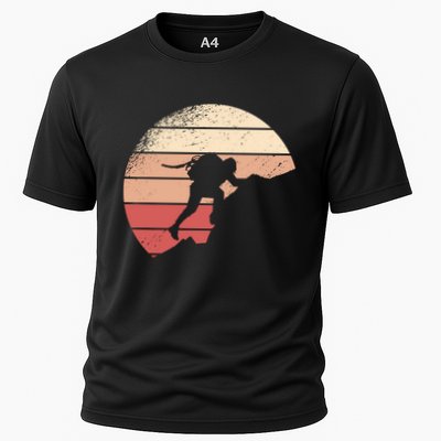 Mountain Climber Retro Sunset Performance Shirt