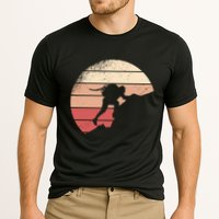 Mountain Climber Retro Sunset Cooling Performance Crew T-Shirt
