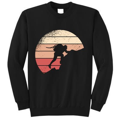 Mountain Climber Retro Sunset Sweatshirt