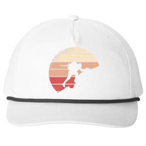 Mountain Climber Retro Sunset Snapback Five-Panel Rope Hat