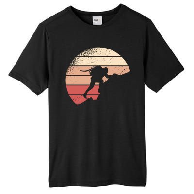 Mountain Climber Retro Sunset Tall Fusion ChromaSoft Performance T-Shirt