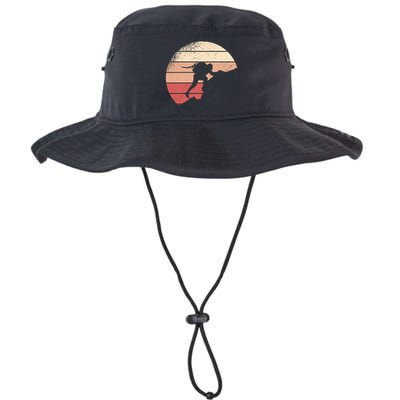 Mountain Climber Retro Sunset Bucket Hat