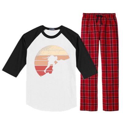 Mountain Climber Retro Sunset Raglan Sleeve Pajama Set