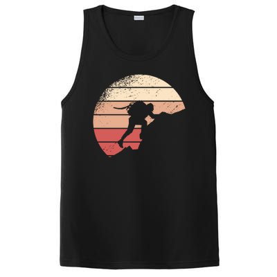 Mountain Climber Retro Sunset PosiCharge Competitor Tank