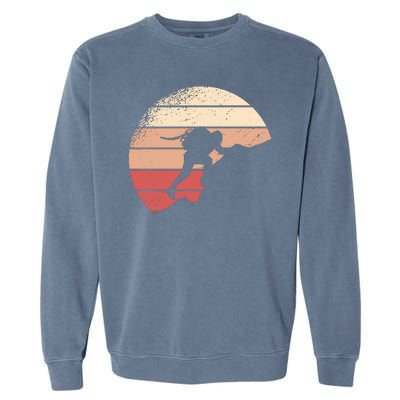 Mountain Climber Retro Sunset Garment-Dyed Sweatshirt