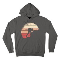 Mountain Climber Retro Sunset Hoodie