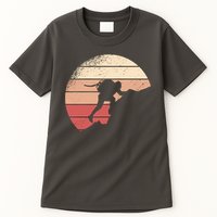 Mountain Climber Retro Sunset Tall T-Shirt