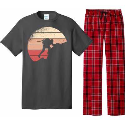 Mountain Climber Retro Sunset Pajama Set