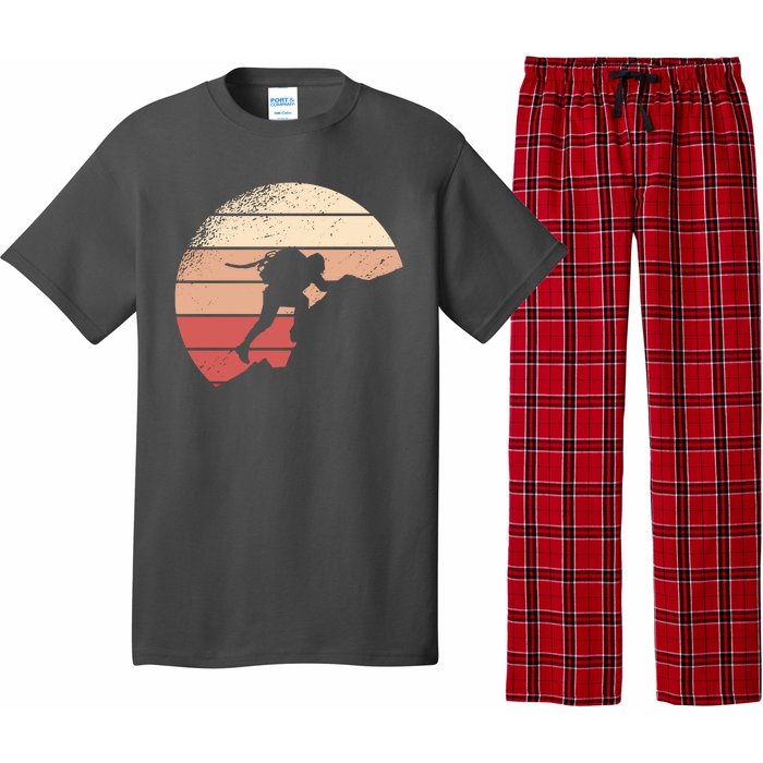 Mountain Climber Retro Sunset Pajama Set