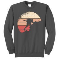 Mountain Climber Retro Sunset Tall Sweatshirt