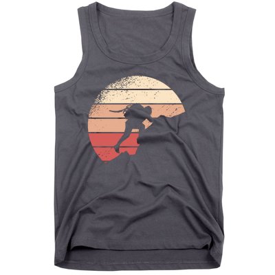 Mountain Climber Retro Sunset Tank Top