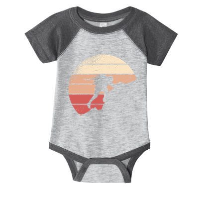 Mountain Climber Retro Sunset Infant Baby Jersey Bodysuit