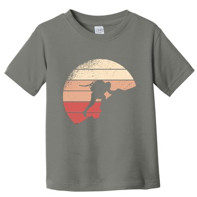 Mountain Climber Retro Sunset Toddler T-Shirt