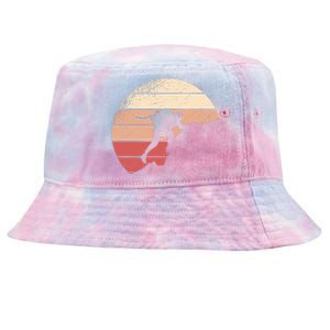 Mountain Climber Retro Sunset Tie-Dyed Bucket Hat