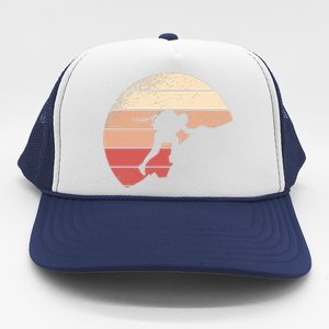 Mountain Climber Retro Sunset Trucker Hat