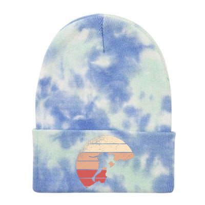 Mountain Climber Retro Sunset Tie Dye 12in Knit Beanie