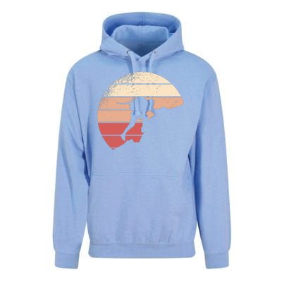 Mountain Climber Retro Sunset Unisex Surf Hoodie