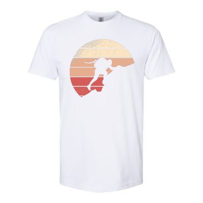 Mountain Climber Retro Sunset Softstyle CVC T-Shirt