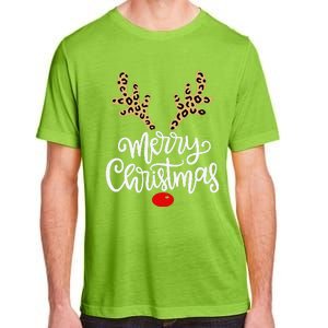 Merry Christmas Reindeer Red Nose Xmas Family Matching Adult ChromaSoft Performance T-Shirt