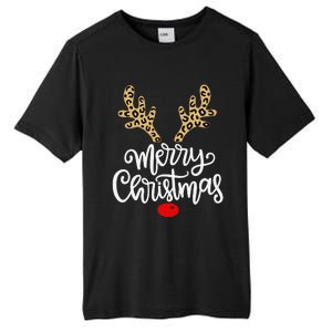 Merry Christmas Reindeer Red Nose Xmas Family Matching Tall Fusion ChromaSoft Performance T-Shirt