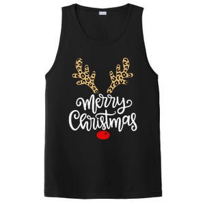 Merry Christmas Reindeer Red Nose Xmas Family Matching PosiCharge Competitor Tank