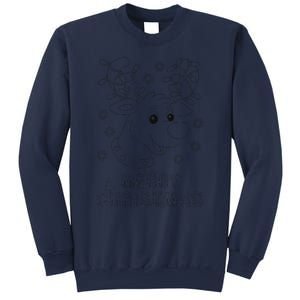 Merry Christmas Rendeer Fairy Lights Xmas Diy Coloring Sweatshirt