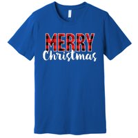 Merry Christmas  Red Buffalo Plaid Xmas  Premium T-Shirt