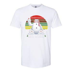 Merry Christmas Retro Snowman Softstyle CVC T-Shirt