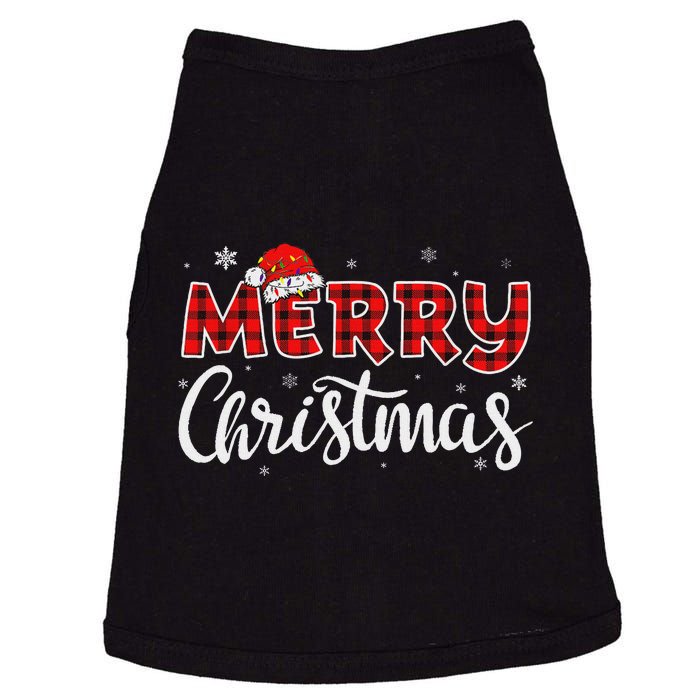 Merry Christmas Reindeer Xmas Family Women Funny Doggie Tank