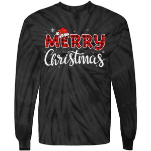 Merry Christmas Reindeer Xmas Family Women Funny Tie-Dye Long Sleeve Shirt