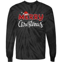 Merry Christmas Reindeer Xmas Family Women Funny Tie-Dye Long Sleeve Shirt