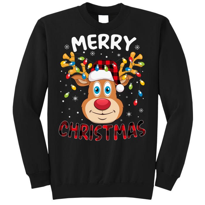 Merry Christmas Reindeer Xmas Family Cute Gift Sweatshirt