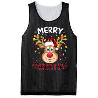 Merry Christmas Reindeer Xmas Family Cute Gift Mesh Reversible Basketball Jersey Tank