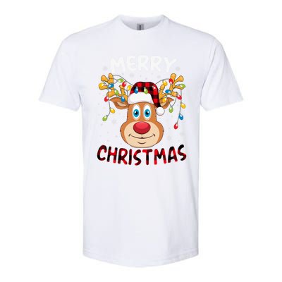 Merry Christmas Reindeer Xmas Family Cute Gift Softstyle CVC T-Shirt