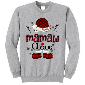 Mamaw Claus Red Plaid Grandma Gift Great Gift Tall Sweatshirt