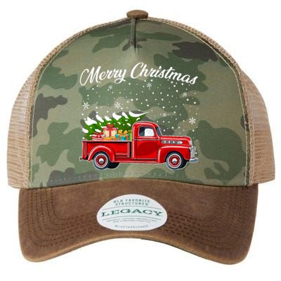 Merry Christmas Red Truck Xmas Legacy Tie Dye Trucker Hat